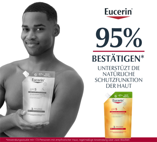EUCERIN Repuesto de Aceite de Ducha pH5 Piel Sensible, 400 ml