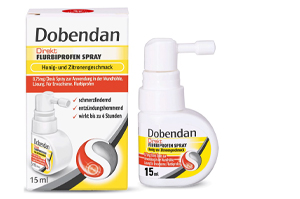 DOBENDAN Flurbiprofeno Directo Spray Miel & Limón, 15 ml