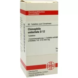 CHIMAPHILA UMBELLATA D 12 tabletas, 80 piezas
