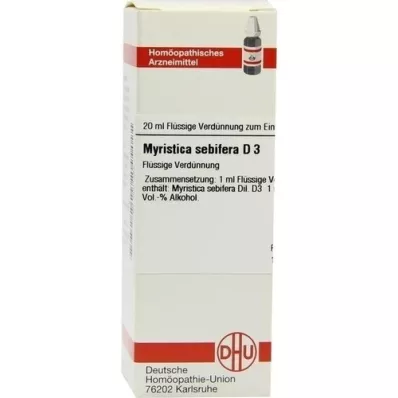 MYRISTICA SEBIFERA Dilución D 3, 20 ml