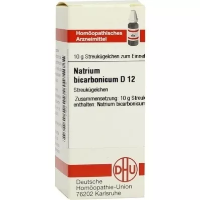 NATRIUM BICARBONICUM D 12 glóbulos, 10 g NATRIUM BICARBONICUM D 12 glóbulos, 10 g