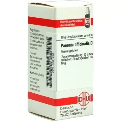 PAEONIA OFFICINALIS D 12 glóbulos, 10 g PAEONIA OFFICINALIS D 12 glóbulos, 10 g