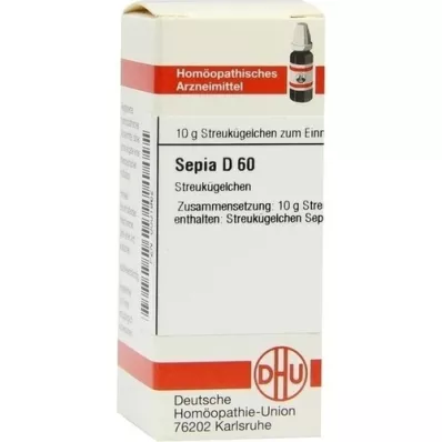 SEPIA D 60 glóbulos, 10 g