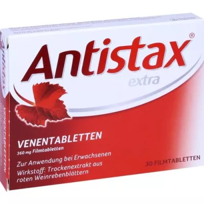 ANTISTAX tabletas extravenosas, 30 piezas