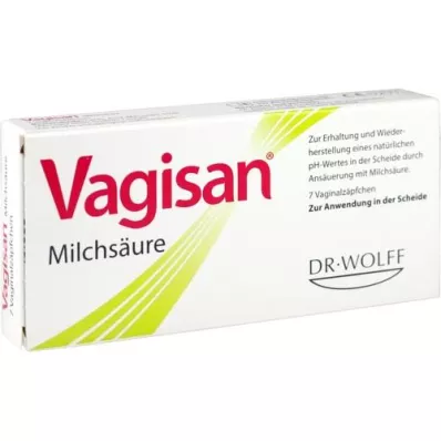 VAGISAN Supositorios vaginales de ácido láctico, 7 piezas