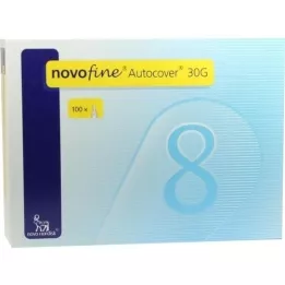 NOVOFINE Cánulas Autocover 8 mm 30 G, 100 unidades