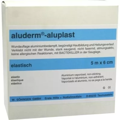 ALUDERM aluplast Wundverb.Pfl.6 cmx5 m elástico, 1 pieza