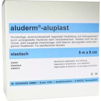 ALUDERM aluplast Wundverb.Pfl.8 cmx5 m elástico, 1 pieza