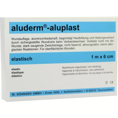 ALUDERM aluplast Wundverb.Pfl.6 cmx1 m estable, 1 pieza