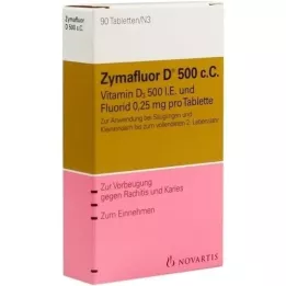 ZYMAFLUOR D 500 C C tabletas, 90 piezas