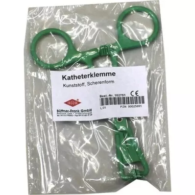 KATHETERKLEMME plástico en forma de tijera, 1 pieza