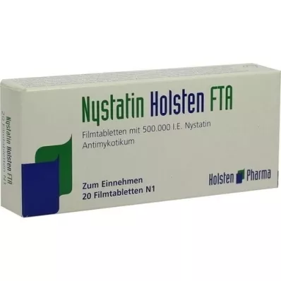 NYSTATIN Tabletas recubiertas con película Holsten, 20 piezas