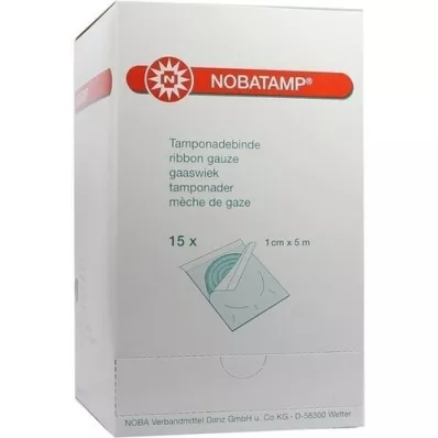 NOBATAMP-vendaje de taponamiento estéril 1 cm x 5 m, 15 piezas