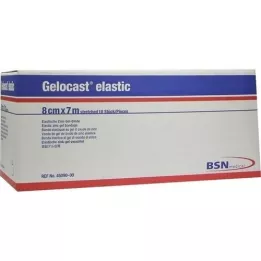 GELOCAST vendaje elástico de gel de zinc 8 cm x 7 m, 10 piezas