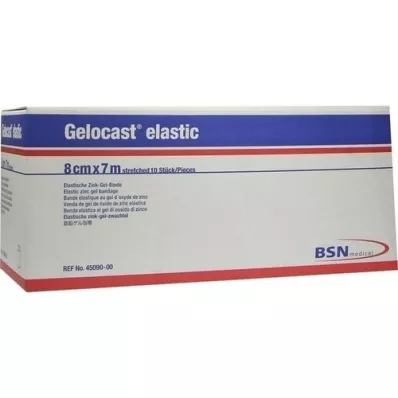 GELOCAST vendaje elástico de gel de zinc 8 cm x 7 m, 10 piezas