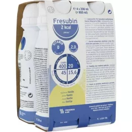 FRESUBIN 2 kcal DRINK Botella de vainilla, 4X200 ml