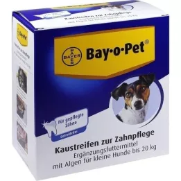 BAY O PET Tira masticable dental para perros pequeños, 140 g
