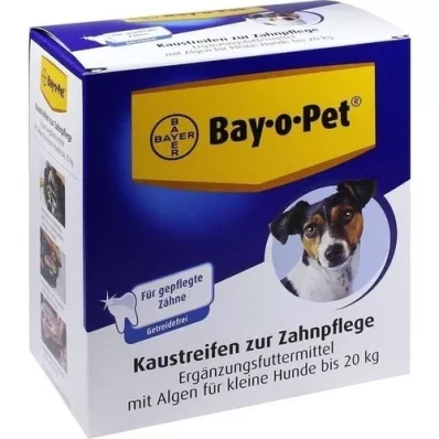 BAY O PET Tira masticable dental para perros pequeños, 140 g