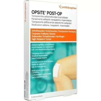OPSITE Poste-OP Vendaje de 8,5x9,5 cm, 5 unidades OPSITE Poste-OP Vendaje de 8,5x9,5 cm, 5 unidades