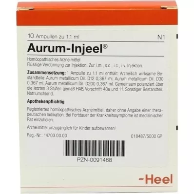 AURUM INJEEL Ampollas, 10 piezas AURUM INJEEL Ampollas, 10 piezas