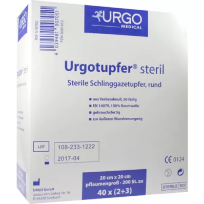 URGOTUPFER tamaño ciruela estéril 2+3, 200 unidades