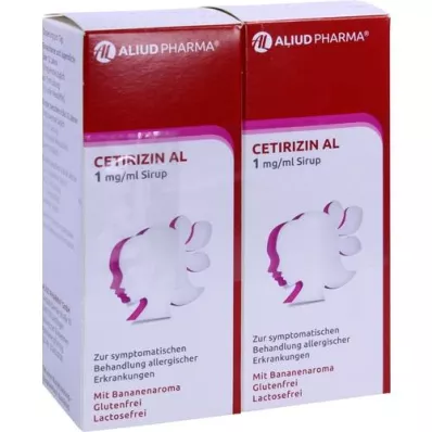 CETIRIZIN AL 1 mg/ml de jarabe, 2X75 ml