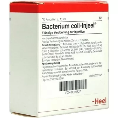 BACTERIUM COLI Ampollas Injeel, 10 piezas