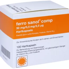 FERRO SANOL comp.Hartkaps.m.msr.überz.Pellets, 100 piezas