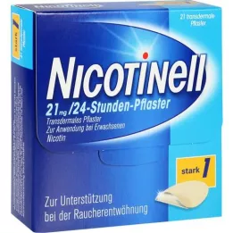NICOTINELL 21 mg/parche de 24 horas 52,5 mg, 21 unidades