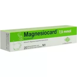 MAGNESIOCARD comprimidos efervescentes de 7,5 mmol, 20 unidades