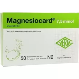 MAGNESIOCARD comprimidos efervescentes de 7,5 mmol, 50 unidades