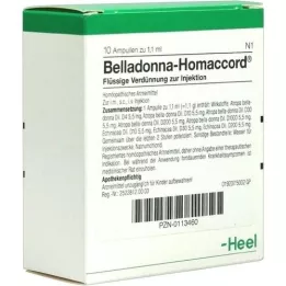 BELLADONNA HOMACCORD Ampollas, 10 piezas