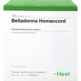 BELLADONNA HOMACCORD Ampollas, 100 piezas