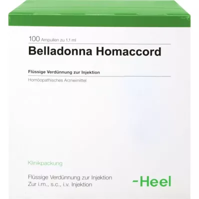 BELLADONNA HOMACCORD Ampollas, 100 piezas