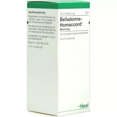 BELLADONNA HOMACCORD Gotas, 30 ml
