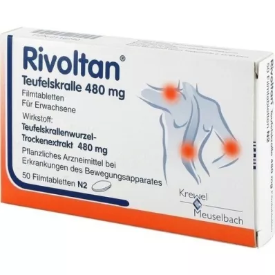 RIVOLTAN Garra del diablo 480 mg comprimidos recubiertos con película, 50 piezas