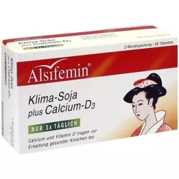ALSIFEMIN Klima-Soja más tabletas de calcio D3, 60 piezas