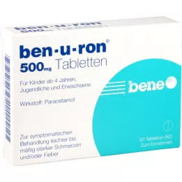 BEN-U-RON Tabletas de 500 mg, 20 piezas