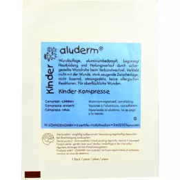 ALUDERM Compresas para niños 6x6 cm, 1 pieza