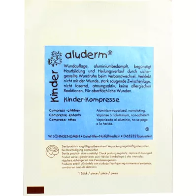 ALUDERM Compresas para niños 6x6 cm, 1 pieza
