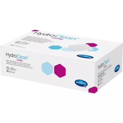 HYDROCLEAN compresas cavitarias 7,5x7,5 cm estériles, 10 unidades