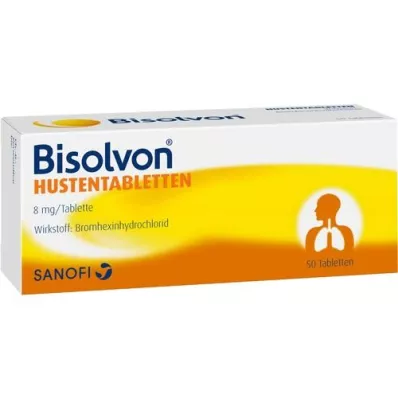 BISOLVON Pastillas para la tos 8 mg, 50 piezas