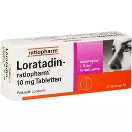LORATADIN-ratiopharm 10 mg tabletas, 20 st