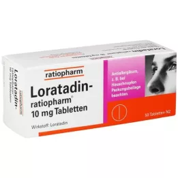 LORATADIN-ratiopharm 10 mg comprimidos, 50 st