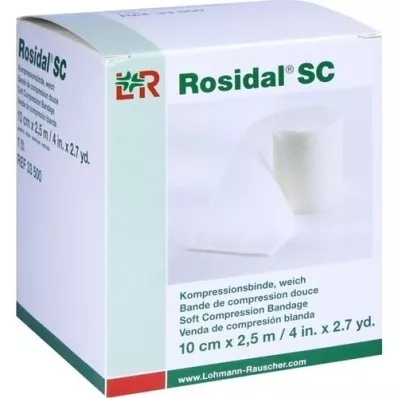 ROSIDAL SC Vendaje de compresión suave 10 cm x 2,5 m, 1 pieza