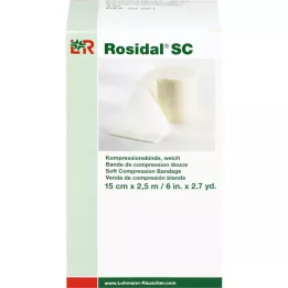 ROSIDAL SC Vendaje de compresión suave 15 cm x 2,5 m, 1 pieza