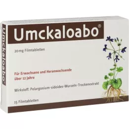 UMCKALOABO 20 mg comprimidos recubiertos con película, 15 unidades
