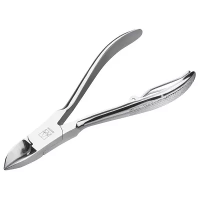 Alicates para uñas Apoline con resorte de alambre 10 cm cromado, 1 pieza