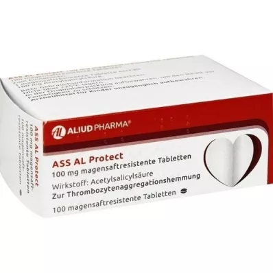 ASS AL Proteger tabletas de jugo gástrico de 100 mg, 100 piezas ASS AL Proteger tabletas de jugo gástrico de 100 mg, 100 piezas