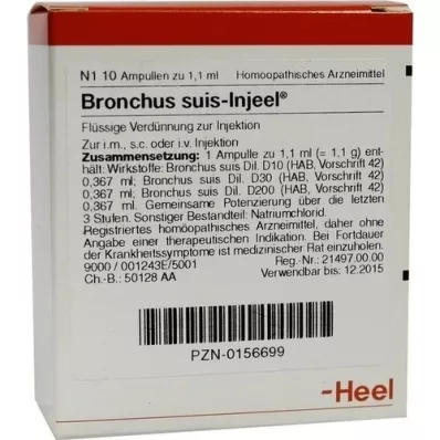 BRONCHUS ampollas suis Injeel, 10 piezas